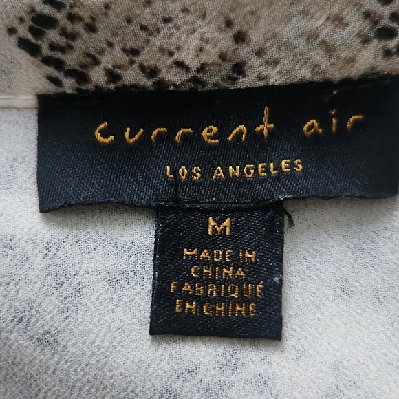 Anthropologies-Current Air Olivia Snake-Printed Flowy Midi Dress Size Medium - Picture 12 of 15